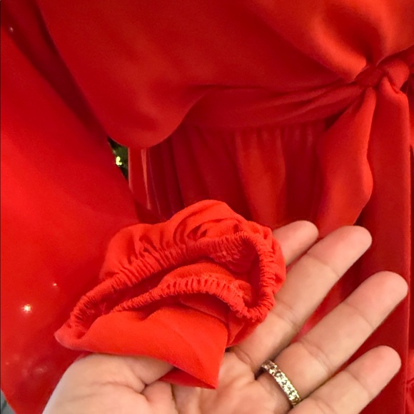 Holiday Elegant Red Mini Women's Dress- Tuckernuck Style - Picture 4 of 7